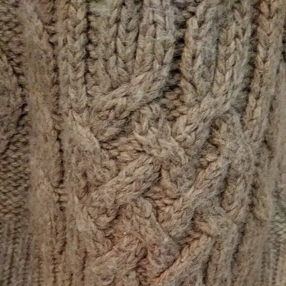 Vintage High Sierra Cable Knit Sweater | Size L | Light Brown - Picture 3 of 7